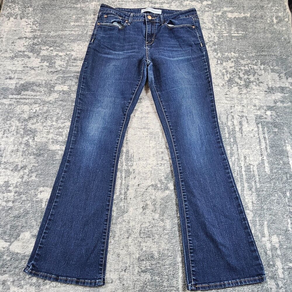 Signature Levi Strauss Bootcut Jeans Womens 12M Blue Mid Rise Stretch 31x32